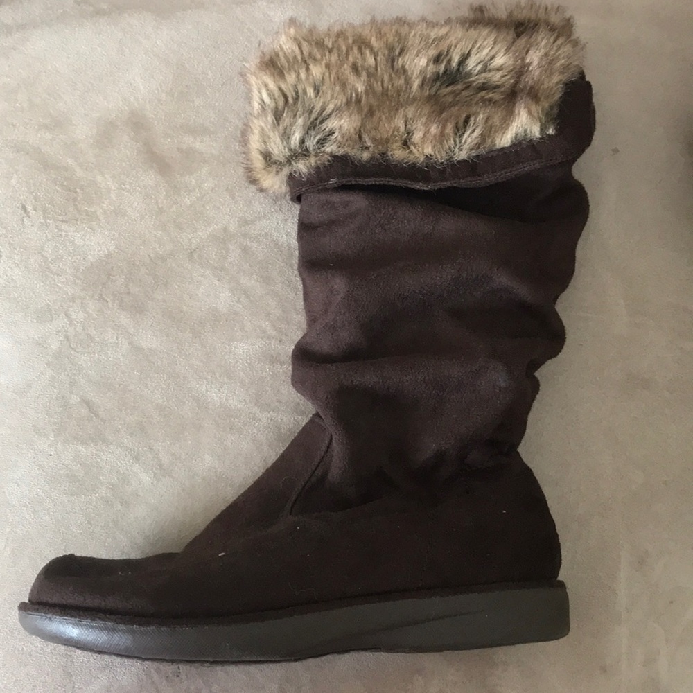CRB warm fur boots